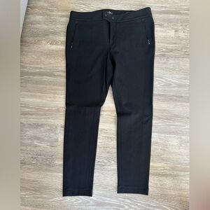 LOFT Black Skinny Pants with Snap Closures